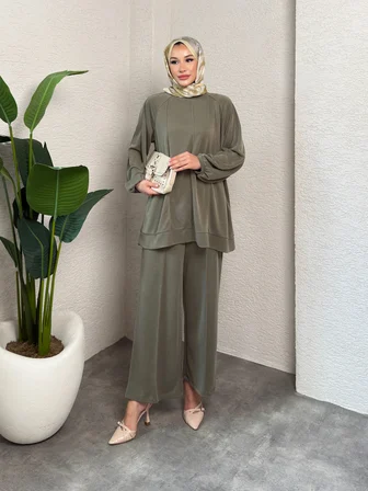 Elegant Model Pike Kumaş Kadın Alt Üst Takım