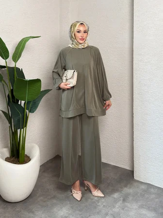 Elegant Model Pike Kumaş Kadın Alt Üst Takım
