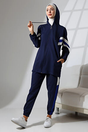 Kadın Mevsimlik Penye Alt Üst Spor Ve Rahat Ikili Tunik Pantolon Şık Tesettür Takım