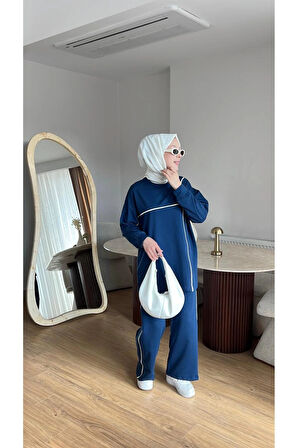 OLİVİA KADIN MEVSİMLİK PENYE ALT ÜST SPOR VE RAHAT TESETTÜR İKİLİ TAKIM