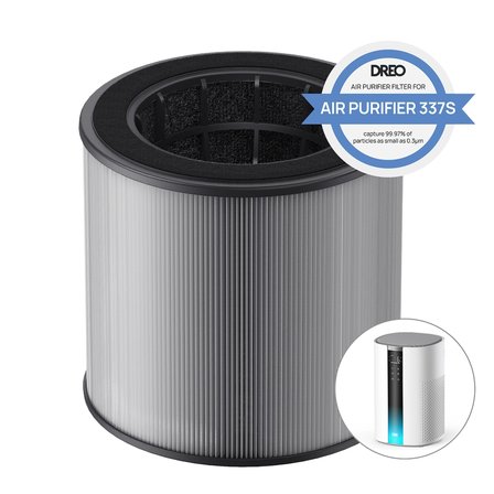 Air Purifier 337S Akıllı Hava Temizleyici Uyumlu 3 Aşamalı HEPA Filtresi (Yedek Filtre)