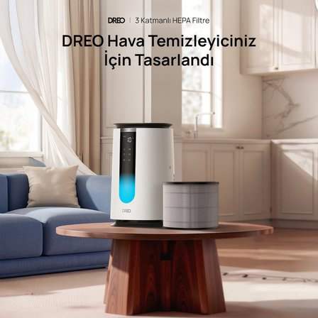 Air Purifier 338S Uyumlu 3 Aşamalı HEPA Yedek Filtre