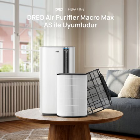 Air Purifier Macro Max S Orijinal True HEPA Yedek Filtre