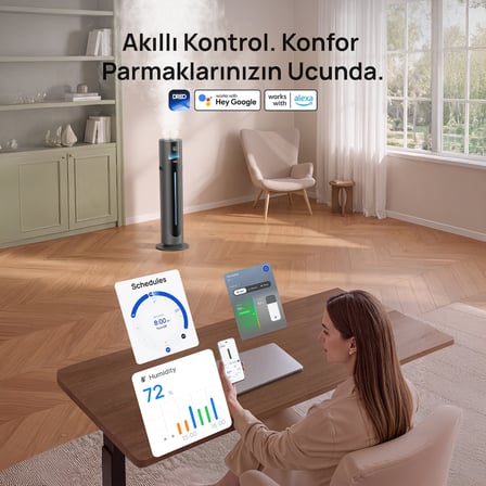 747S Akıllı Ultrasonik Hava Nemlendirici 11L Serin Buhar 100 Saat Sessiz WiFi