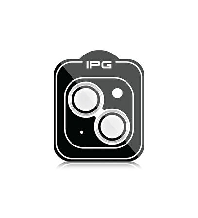 iPhone 15 / 15 Plus için IPG ProLENS Şeffaf Kamera Lens Koruma, HD Görünümlük, Temperli Cam, Çizilmez Lens Kapağı