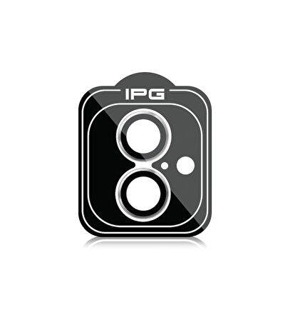 iPhone 16 / 16 Plus için IPG ProLENS Kamera Lens Koruyucu Alüminyum CD Çerçeveli, Kırılmaz Cam