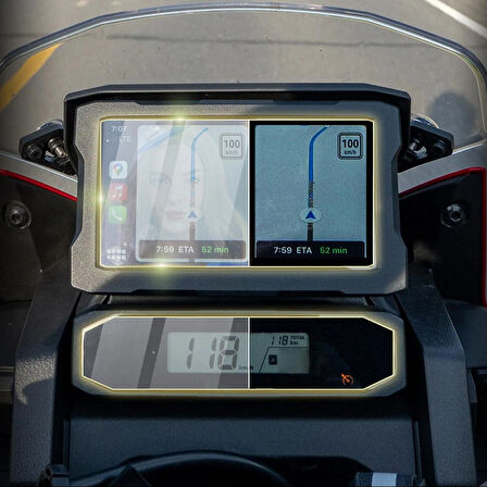 Honda 2020-24 CRF1100L Africa Twin Için Ipg Anti-Glare Yansıma Önleyici Mat Ekran Koruyucu