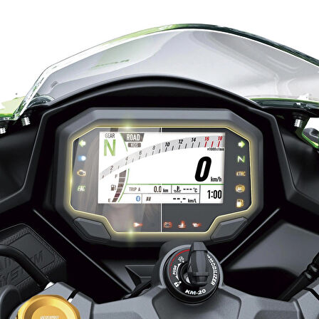 Kawasaki 2023-2025 Ninja ZX4RR / 1000SX / Z650 / Z900 Için Ipg Anti-Glare Yansıma Önleyici Mat Ekran Koruyucu
