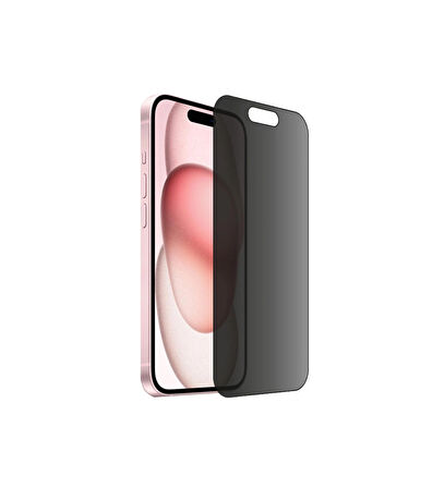 iPhone 15 uyumlu IPG Privacy, Hayalet Ekran Koruma Gizlilik Filtreli, Yan Görünmeyi Engelleyici