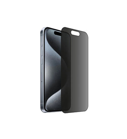 iPhone 15 Pro Max için IPG Privacy Hayalet Ekran Koruma Gizlilik Filtreli Yan Görünmeyi Engelleyici