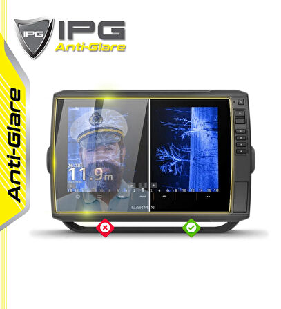 Garmin EchoMAP Ultra 102-SV 106-SV Ultra-2 102-SV 10in - IPG Anti-Glare Yansıma Önleyici Mat Ekran Koruyucu