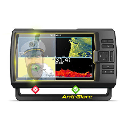 Garmin Striker Vivid 9sv Sonar Transducer - IPG Anti-Glare Yansıma Önleyici Mat Ekran Koruyucu
