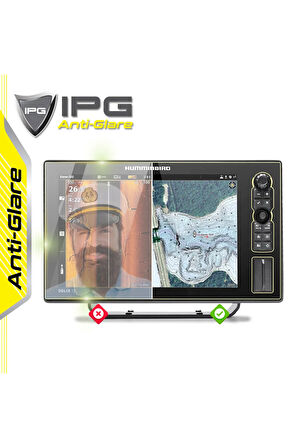 Humminbird SOLIX 12 CHIRP MEGA SI+ G3 - IPG Anti-Glare Yansıma Önleyici Mat Ekran Koruyucu