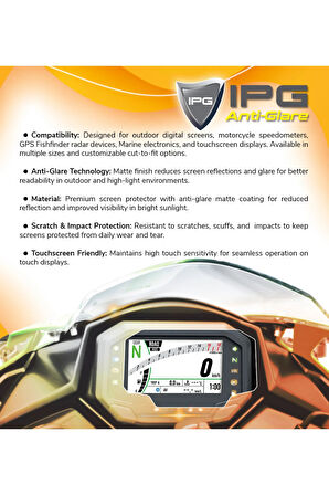 Humminbird SOLIX 12 CHIRP MEGA SI+ G3 - IPG Anti-Glare Yansıma Önleyici Mat Ekran Koruyucu