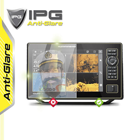 Humminbird XPLORE 10 CMSI+ Fish Finder - IPG Anti-Glare Yansıma Önleyici Mat Ekran Koruyucu