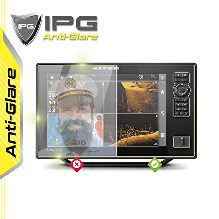 Humminbird XPLORE 12 CMSI+ Fish Finder - IPG Anti-Glare Yansıma Önleyici Mat Ekran Koruyucu