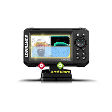 Lowrance EAGLE 5in FishFinder - IPG Anti-Glare Yansıma Önleyici Mat Ekran Koruyucu