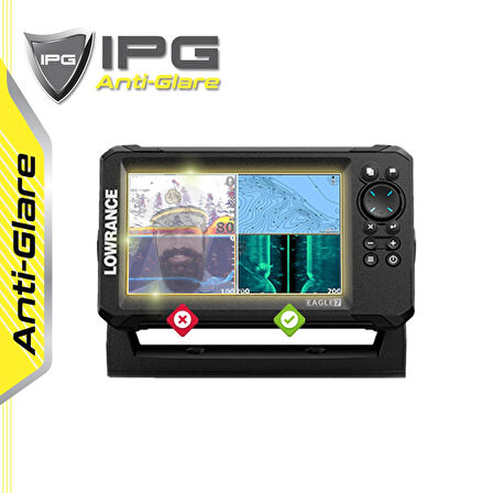 Lowrance EAGLE 7in FishFinder - IPG Anti-Glare Yansıma Önleyici Mat Ekran Koruyucu