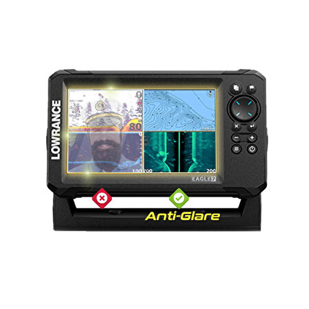 Lowrance EAGLE 7in FishFinder - IPG Anti-Glare Yansıma Önleyici Mat Ekran Koruyucu