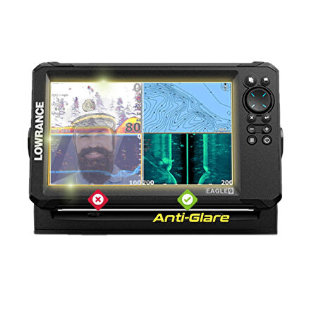 Lowrance EAGLE 9in FishFinder - IPG Anti-Glare Yansıma Önleyici Mat Ekran Koruyucu
