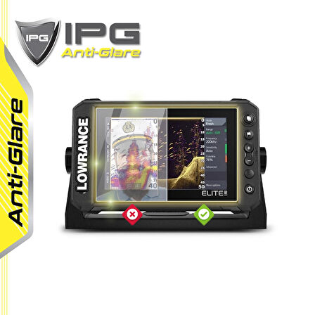Lowrance Elite FS 9 FishFinder - IPG Anti-Glare Yansıma Önleyici Mat Ekran Koruyucu