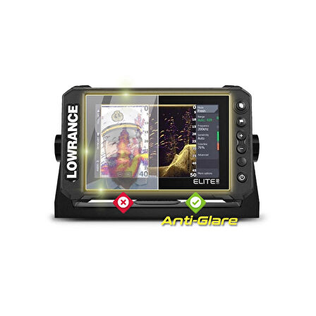 Lowrance Elite FS 9 FishFinder - IPG Anti-Glare Yansıma Önleyici Mat Ekran Koruyucu