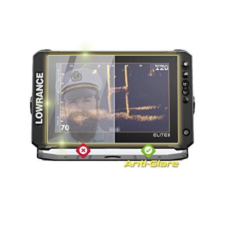 Lowrance Elite FS 10 FishFinder - IPG Anti-Glare Yansıma Önleyici Mat Ekran Koruyucu