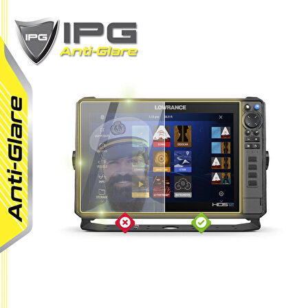 Lowrance HDS PRO 12 FishFinder - IPG Anti-Glare Yansıma Önleyici Mat Ekran Koruyucu