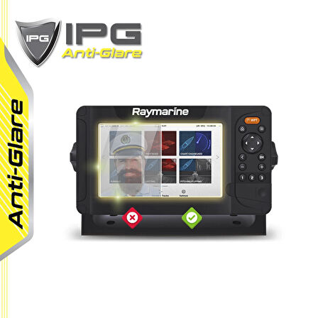 Raymarine Element 7 HV CHIRP Sonar GPS - IPG Anti-Glare Yansıma Önleyici Mat Ekran Koruyucu