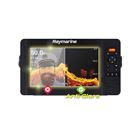 Raymarine Element 9 HV CHIRP Sonar GPS - IPG Anti-Glare Yansıma Önleyici Mat Ekran Koruyucu