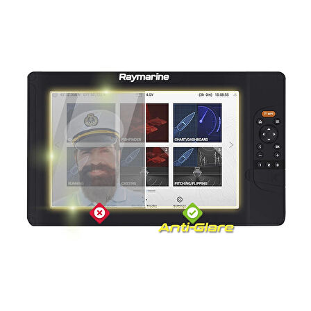 Raymarine Element 12 HV CHIRP Sonar GPS - IPG Anti-Glare Yansıma Önleyici Mat Ekran Koruyucu