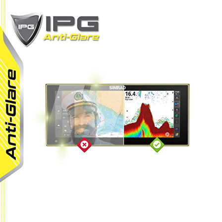 Simrad NSX ULTRAWIDE 3012UW 12 Inch Chartplotter Fishfinder - IPG Anti-Glare Yansıma Önleyici Mat Ekran Koruyucu
