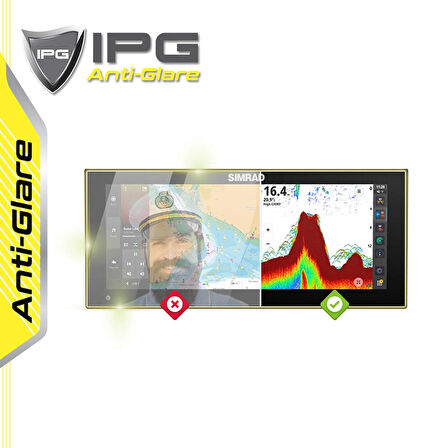Simrad NSX ULTRAWIDE 3015UW 15 Inch Chartplotter Fishfinder - IPG Anti-Glare Yansıma Önleyici Mat Ekran Koruyucu