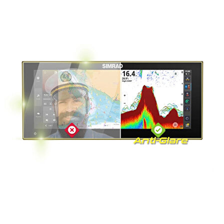 Simrad NSX ULTRAWIDE 3015UW 15 Inch Chartplotter Fishfinder - IPG Anti-Glare Yansıma Önleyici Mat Ekran Koruyucu
