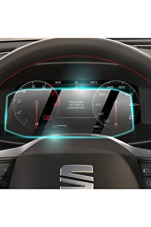 Seat Leon 10.25 Inch Gösterge Paneli için 9H Nano IPG ProActive Ekran Koruma