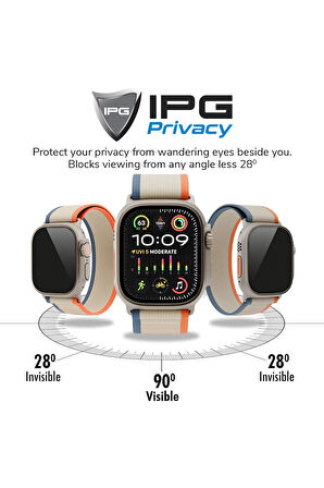 Huawei Watch Fit 4 Pro Ipg Privacy Hayalet Ekran Koruma, Gizlilik Filtreli (2 Adet)