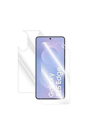 Samsung Galaxy S25 Edge için IPG Hydrogel Tam Kaplama (Ekran ve Arka Koruma)