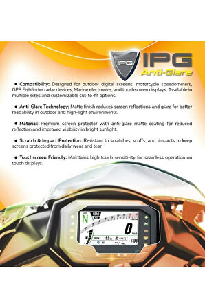 Suzuki 2021-2025 GSX-R 1300 uyumlu Hayabusa Gen3 IPG Anti-Glare Parlama Önleyici Mat Koruyucu