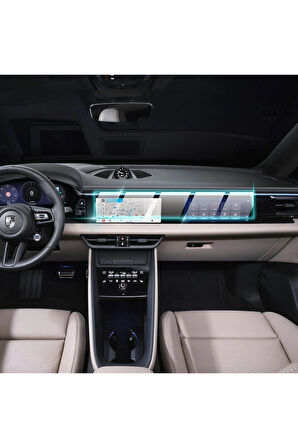 Porsche 2025 Macan EV 10.9"+10.9" Navi+Yolcu Panaromik Ekran (Tek Parça) IPG ProActive Koruma