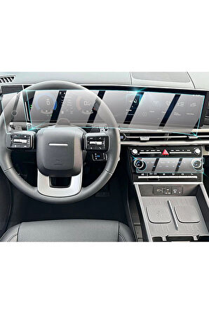 Hyundai '25 Santa FE 12.3" Navi + Gösterge için 9H Nano IPG ProActive Ekran Koruyucu