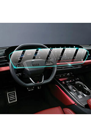 Audi 2025 A6 Q6 - A5 / S5 11.9" Gösterge 14.5" Navi (Tek Parça) 9H IPG ProActive Ekran Koruma
