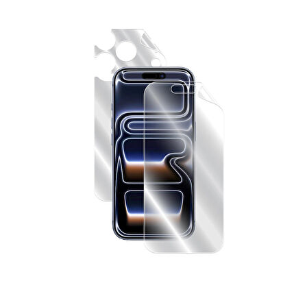 Apple Uyumlu Iphone 17 Pro Için Hydrogel (İNCE TPU) Tam Kaplama (EKRAN VE ARKA KORUMA)