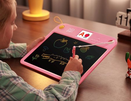 XP-Pen Doodle Çizim ve İngilizce Öğreten Tablet Pembe Learning Board