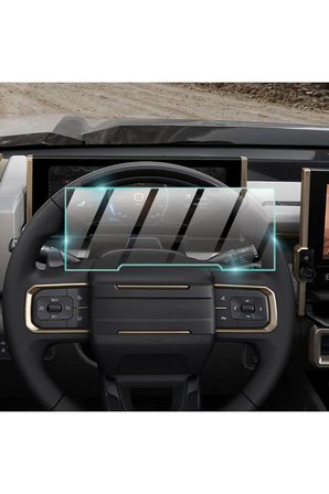GMC Hummer EV 2024-2026 12.3 Inch Gösterge Paneli için 9H Nano ProActive Ekran Koruyucu, Pürüzsüz Cam Bitiş, Ultra Duyarlı Dokunmatik Hassasiyet