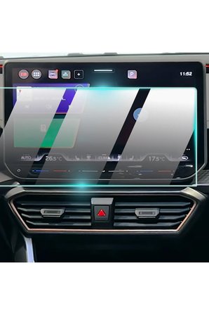 Cupra Leon 2025-2026 12.9 Inch Navigasyon Ekranı için 9H Nano ProActive Ekran Koruyucu, Pürüzsüz Cam Bitiş