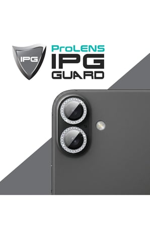 iPhone 17 için ProLENS Kamera Lens Koruyucu Elmas Taş Çerçeveli, Kırılmaz Cam