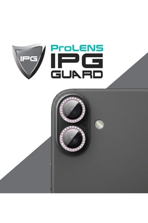 iPhone 17 için ProLENS Kamera Lens Koruyucu Elmas Taş Çerçeveli, Kırılmaz Cam