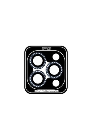iPhone 17 Pro / iPhone 17 Pro Max için ProLENS Kamera Lens Koruyucu Elmas Taş Çerçeveli, Kırılmaz Cam