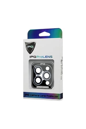 iPhone 17 Pro / iPhone 17 Pro Max için ProLENS Kamera Lens Koruyucu Elmas Taş Çerçeveli, Kırılmaz Cam
