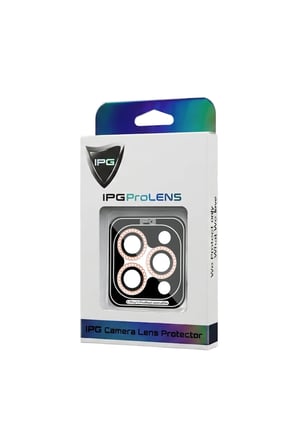 iPhone 17 Pro / iPhone 17 Pro Max için ProLENS Kamera Lens Koruyucu Elmas Taş Çerçeveli, Kırılmaz Cam